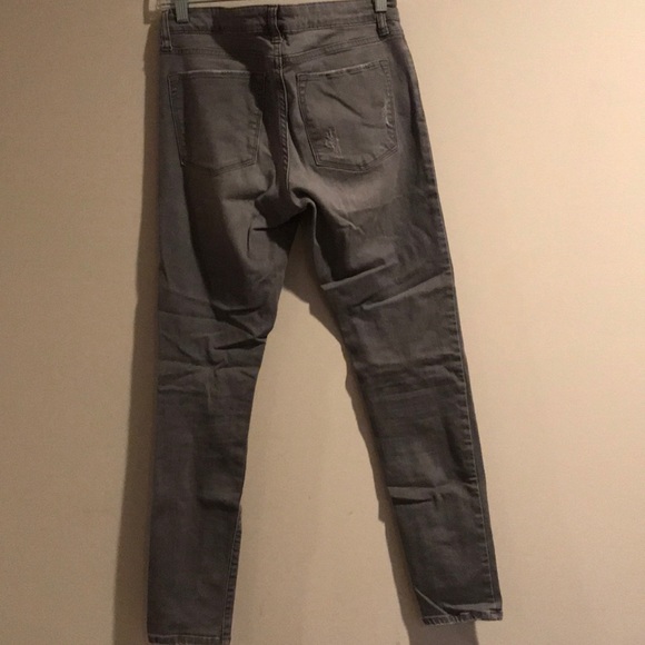 Distressed Grey Banana Republic Skinny Jeans - Picture 2 of 3